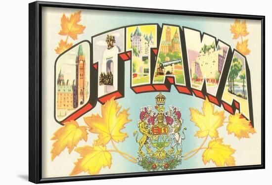 Ottawa, Large Letters-null-Framed Art Print