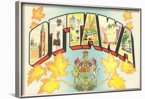 Ottawa, Large Letters-null-Framed Art Print