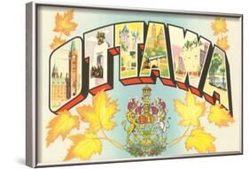 Ottawa, Large Letters-null-Framed Art Print