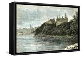 Ottawa Parliament Canada 1873-null-Framed Stretched Canvas