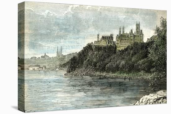 Ottawa Parliament Canada 1873-null-Stretched Canvas