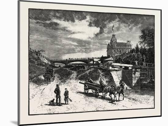 Ottawa, Rideau Canal Locks, Canada, Nineteenth Century-null-Mounted Giclee Print