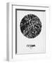 Ottawa Street Map Black on White-NaxArt-Framed Art Print