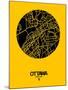 Ottawa Street Map Yellow-NaxArt-Mounted Art Print