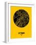 Ottawa Street Map Yellow-NaxArt-Framed Art Print