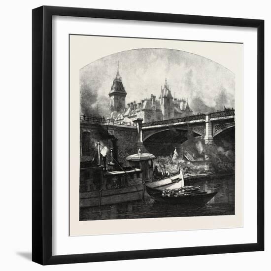 Ottawa, under Dufferin Bridge, Canada, Nineteenth Century-null-Framed Giclee Print