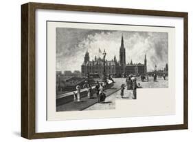 Ottawa, Western Block, Departmental Buildings, Canada, Nineteenth Century-null-Framed Giclee Print