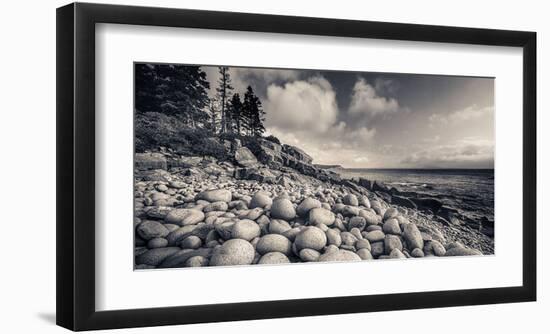 Otter Cliff Coastline-Michael Hudson-Framed Giclee Print