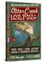 Otter Creek, Vermont - Tackle Shop-Lantern Press-Stretched Canvas