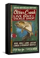 Otter Creek, Vermont - Tackle Shop-Lantern Press-Framed Stretched Canvas