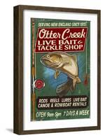 Otter Creek, Vermont - Tackle Shop-Lantern Press-Framed Art Print