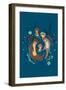 Otter Family-Jay Fleck-Framed Art Print