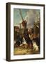 Otter Hounds by a Bridge-Tired Out-John Emms-Framed Giclee Print