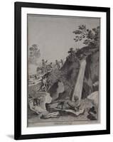 Otter Hunting, Engraved by T. Prattent, 1792-Daniel Dodd-Framed Giclee Print