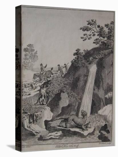 Otter Hunting, Engraved by T. Prattent, 1792-Daniel Dodd-Stretched Canvas