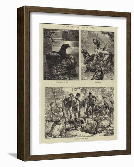 Otter Hunting in the North-Basil Bradley-Framed Giclee Print