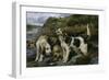 Otter Hunting, or on the Scent , 1881 (Oil on Canvas)-John Sargent Noble-Framed Giclee Print