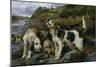 Otter Hunting, or on the Scent , 1881 (Oil on Canvas)-John Sargent Noble-Mounted Giclee Print