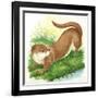 Otter Lutra-null-Framed Giclee Print