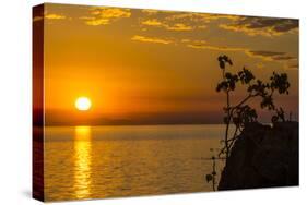 Otter Point at Sunset, Cape Maclear, Lake Malawi, Malawi, Africa-Michael Runkel-Stretched Canvas