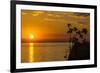 Otter Point at Sunset, Cape Maclear, Lake Malawi, Malawi, Africa-Michael Runkel-Framed Photographic Print