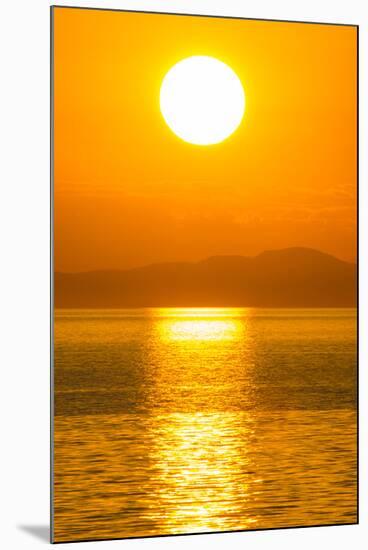 Otter Point at Sunset, Cape Maclear, Lake Malawi, Malawi, Africa-Michael Runkel-Mounted Photographic Print