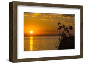 Otter Point at Sunset, Cape Maclear, Lake Malawi, Malawi, Africa-Michael Runkel-Framed Photographic Print