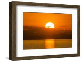 Otter Point at Sunset, Cape Maclear, Lake Malawi, Malawi, Africa-Michael Runkel-Framed Photographic Print