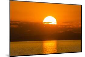 Otter Point at Sunset, Cape Maclear, Lake Malawi, Malawi, Africa-Michael Runkel-Mounted Photographic Print