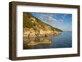 Otter Point at Sunset, Cape Maclear, Lake Malawi National Park, Malawi, Africa-Michael Runkel-Framed Photographic Print