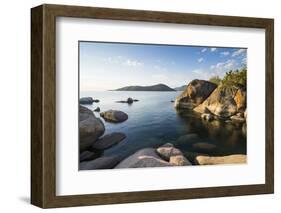 Otter Point at Sunset, Lake Malawi National Park, Cape Maclear, Malawi, Africa-Michael Runkel-Framed Photographic Print