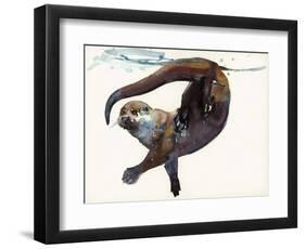 Otter Study II -'Talisker'-Mark Adlington-Framed Premium Giclee Print