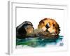 Otter-Allison Gray-Framed Art Print