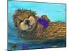 Otter-Karrie Evenson-Mounted Art Print