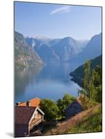 Otternes Mountain Village, Nr Flam, Aurlandsfjord, Norway-Peter Adams-Mounted Photographic Print