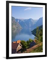 Otternes Mountain Village, Nr Flam, Aurlandsfjord, Norway-Peter Adams-Framed Photographic Print