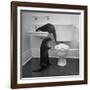 Otters Playing in Bathroom-Wallace Kirkland-Framed Photographic Print