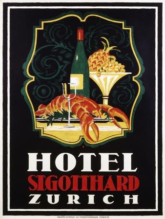 Hotel St. Gotthard Zurich Poster