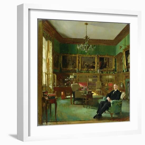 Otto Beit in His Study at Belgrave Square, 1913-Sir William Orpen-Framed Giclee Print