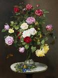 A Still Life with Roses in a Glass Vase-Otto Diderich Ottesen-Mounted Giclee Print