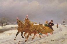 Troika in the Snow-Otto Eerelman-Mounted Giclee Print