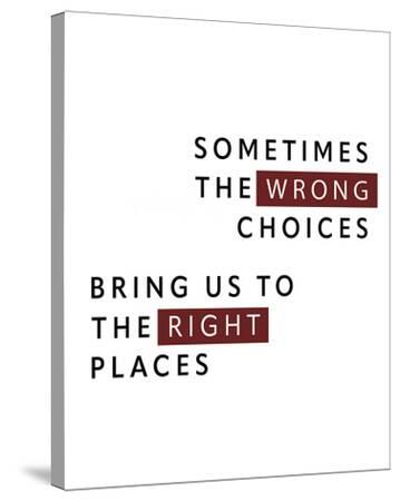 'Wrong and Right' Stretched Canvas Print - Otto Gibb | AllPosters.com
