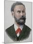 Otto Lilienthal (1848-1896). German Pioneer of Aviation.,1890. Colored-null-Mounted Giclee Print