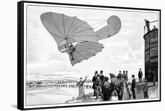 Otto Lilienthal's Glider, 19th Century-Science Photo Library-Framed Stretched Canvas