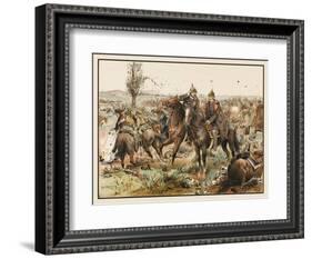 Otto Von Bismarck (1815 - 1898) Bismarck at the Battle of Koniggratz-null-Framed Art Print