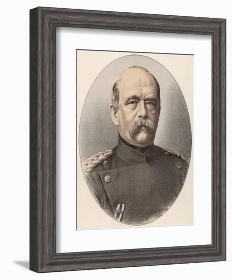 Otto Von Bismarck German Statesman, Circa 1870-null-Framed Art Print