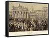 Otto Von Bismarck in Berlin in 1871-Wilhelm Camphausen-Framed Stretched Canvas