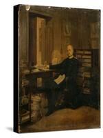 Otto Von Bismarck in His Study-German School-Stretched Canvas