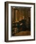 Otto Von Bismarck in His Study-German School-Framed Giclee Print