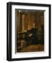 Otto Von Bismarck in His Study-German School-Framed Giclee Print